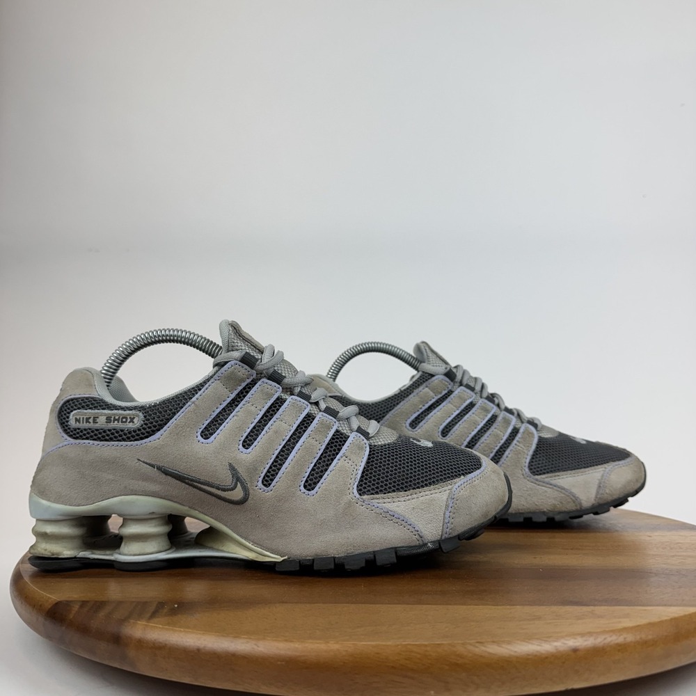 Womens Nike Shox NZ Beige Suede Athletic Running Sneakers Shoes Size 8.5 M GUC
